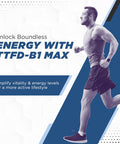 Maxlife Naturals TTFD - B1 Max - Thiamine Vitamin B1 TTFD - 100mg - (Thiamine Tetrahydrofurfuryl Disulfide) Thiamine MAX 60 Capsules by MaxLife Naturals.