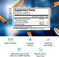 Codeage Keto Carb White Kidney Bean Green Tea & Cinnamon Bark Supplement Triple Action Keto Cheat Vegan Pills Ketogenic Low Carb Diet Sugar 3 Months Supply Non-GMO Gluten- 180 Capsules