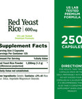 Natures Bounty Red Yeast Rice Herbal Supplement 600 Mg 250 Capsules