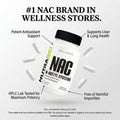 Nutrabio N-Acetyl Cysteine Supplement (Nac) - 90 Capsules 600Mg Each - Powerful Anti-Oxidant - Immune Support - Boost Glutathione