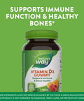 Nature'S Way Vitamin D3 Gummies, Supports Immune And Bone Health*, 2000 Iu (50 Mcg) Per 2-Gummy Serving, Mixed Fruit Flavored, 120 Gummies (Packaging May Vary)