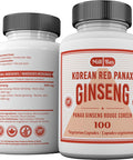 Mill Bay Korean Red Panax Ginseng Supplement Used in Herbal Medicine to Help Enhance Physical Performance, Increase Energy and as an Adaptogen - 100 Capsules (Strength 500 mg)