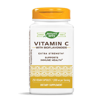 Nature'S Way Vitamin C With Bioflavonoids 1000 Mg Vitamin C Per Serving 250 Capsules
