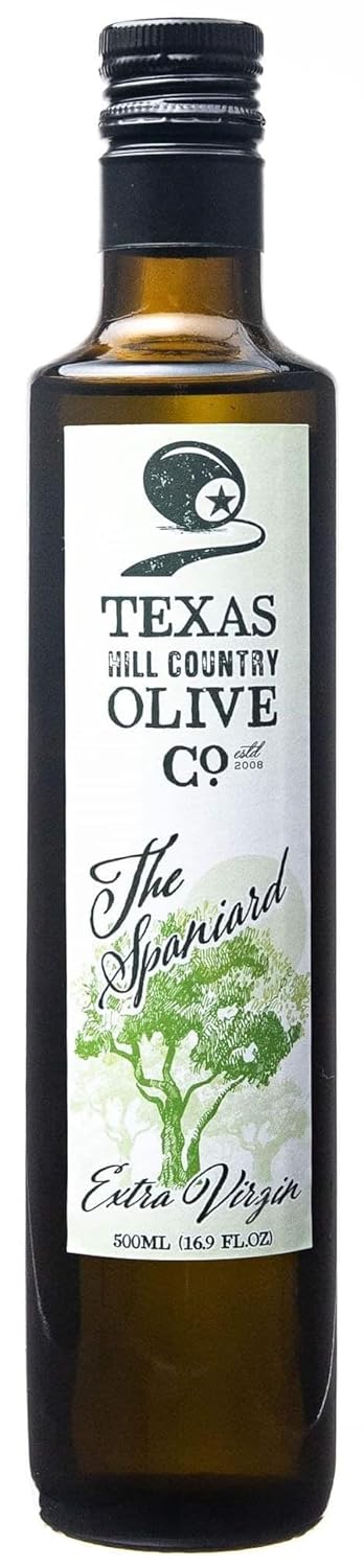 Texas Hill Country Olive Co Miller's Blend Extra Virgin Olive Oil - Cold Pressed EVOO Gourmet Olive Oil - Rich & Robust - Perfect for Dressing & Dipping - Award Winning & Made in Texas (16.9 oz)