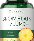 Carlyle Bromelain 1700 mg | 90 Capsules | Pineapple Enzyme Supplement | Non-GMO and Gluten