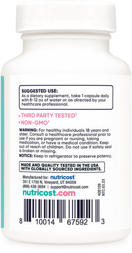 Nutricost Probiotic for Women 60 Billion CFU 60 Capsules