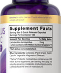 Carlyle Acidophilus Probiotic | 500 Million Cfu | 250 Capsules Non-Gmo & Gluten Free | Probiotic For Men & For Women