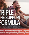 Triple Mushroom Complex - Maitake - Reishi - Shiitake - Powerful Antioxidant And Immune System Booster - Full Spectrum Mushroom Complex - 600 Mg Capsules - 120 Count