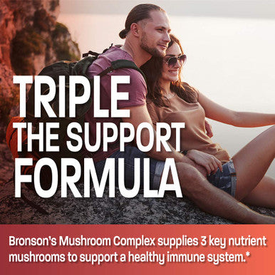 Triple Mushroom Complex - Maitake - Reishi - Shiitake - Powerful Antioxidant And Immune System Booster - Full Spectrum Mushroom Complex - 600 Mg Capsules - 120 Count