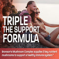 Triple Mushroom Complex - Maitake - Reishi - Shiitake - Powerful Antioxidant And Immune System Booster - Full Spectrum Mushroom Complex - 600 Mg Capsules - 120 Count