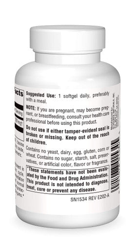 Source Q10 Antioxidant Support 200 mg For Heart, Brain, Immunity, & Liver Support - 60 Softgels