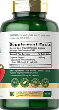 Carlyle Cayenne Pepper Capsules 600mg | 350 Pills | Non-GMO Gluten Supplement