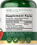 Carlyle Cayenne Pepper Capsules 600Mg | 350 Pills | Non-Gmo, Gluten Free Supplement