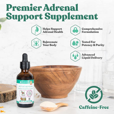 Active Adrenal - Advanced Adrenal Support Tincture - Liquid Delivery For Better Absorption - Ashwagandha, B-Vitamins, Magnesium And More