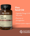 Nature'S Sunshine Flax Seed Oil, 60 Softgels | Excellent Source Of Heart-Healthy Fatty Acids, Contains Lignans Which Help Boost