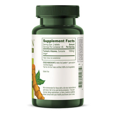 Banyan Botanicals Turmeric Tablets Organic Turmeric Supplement (Curcuma Longa) For Supporting Healthy Skin, Comfortable Joints & Overall Health* 90 Tablets Non-Gmo Sustainably Sourced Vegan