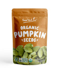 Food to Live Organic Dry Roasted Pumpkin Seed Kernels, 1 Pound - Non-GMO, Unsalted, Oven Roasted Whole Pepitas, No Oil Added, Shelled, Vegan, Kosher, Keto, Bulk. Low in Carbs. High In Protein.