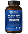 Vitamin World Ultra 360 Multivitamin for Men 50 Plus Men's 50+ 180 Caplets