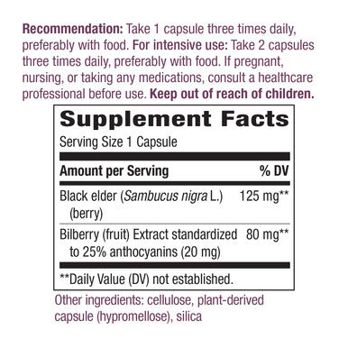 Nature's Way Bilberry Capsules, 90 Count