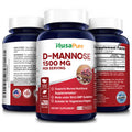 NusaPure D-Mannose 1500 mg - 200 Vegetarian Capsules (Organic, Non-GMO & Gluten-Free)