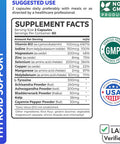 Thyroid Support with Iodine 120 Capsules NonGMO Improve Your Energy Increase Metabolism Ashwagandha Root Zinc Selenium Vitamin B12 Complex Thyroid Health Supplement 60 Day Supply