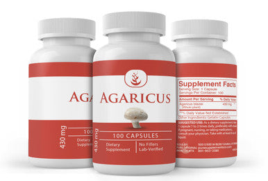 PURE ORIGINAL INGREDIENTS Agaricus, (100 Capsules) Always Pure, No Additives Or Fillers, Lab Verified