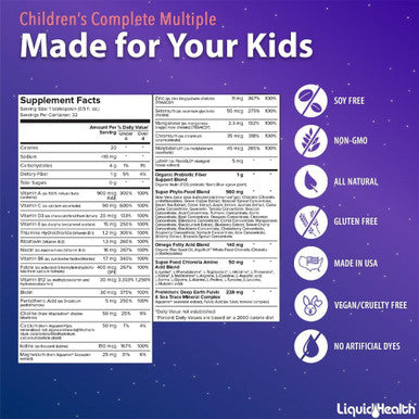 Liquidhealth Children's Complete Multivitamin & Women's Prenatal/Postnatal Liquid Multivitamin for Before During & After Pregnancy - Immune Support Overall Health & Wellness for Moms & Kids