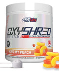 EHP Labs OxyShred Non Stimulant Pre Workout Powder Stim Free Pre Workout Caffeine Free Preworkout for Men and Women with L Glutamine and Acetyl L Carnitine Peach 60 Servings