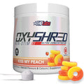 EHP Labs OxyShred Non Stimulant Pre Workout Powder Stim Free Pre Workout Caffeine Free Preworkout for Men and Women with L Glutamine and Acetyl L Carnitine Peach 60 Servings