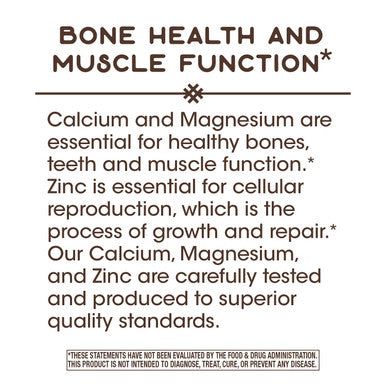 Nature'S Way Calcium Magnesium & Zinc 765 Mg Per Serving 100 Capsules