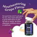 Belive Iron Gummies - Multivitamin With Iron, Vitamins & Zinc For Blood Oxygen - Grape Flavor, Vegan Supplement For Women, Men & Kids