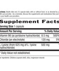 Country Life - L-Lysine Free Form Amino Acid Supplement With B6 500 Mg. 100 58167