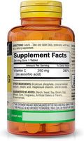 Mason Natural Vitamin C 250 mg (as Ascorbic Acid) - Supports Healthy Immune System, Antioxidant and Essential Nutrient, 100 Tablets (Pack of 3)
