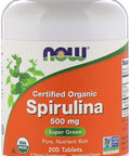 500mg Organic Spirulina 200 Tablets