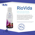 4Life Transfer Factor RioVida Tri-Factor Formula - Liquid Immune System and Antioxidant Support with Vitamin C Elderberry Blueberry and Acai - Single Pack