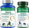 Muscle Accelerator Mens Perfect Multi Bundle Purity Products Clinically Tested Muscle Accelerator Blend Advanced Mens Multivitamin Promotes Strength Supports Healthy Testosterone Levels