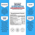 Bone Strength Supplement with Calcium D3 K2 Magnesium Highly Absorbable Vitamin Blend for Bone Muscle Support NonConstipating Formula 8 Bone Building Nutrients 120 Count