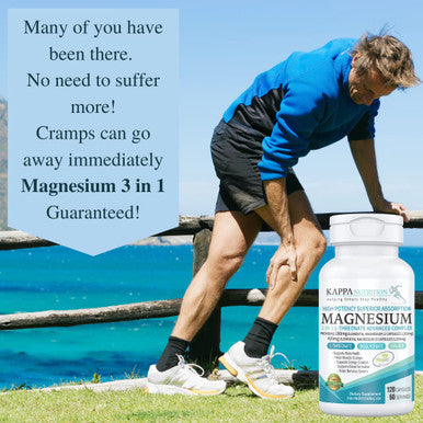 (120 Capsules) 2,253mg Providing 420mg Elemental Magnesium L-Threonate Bisglycinate Chelate Malate, for Brain Sleep Cramps Headaches Energy Heart from Kappa Nutrition.
