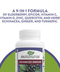 Nature'S Way Sambucus Advanced Immune Capsules With Black Elderberry, Vitamin C, Vitamin D, Ecea And Zinc, Immune System Support With Epicor*, 80 Capsules