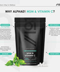 MSM & Vitamin C 3000mg Healthy Skin High Potency 120 Vegan Capsules