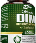 NutriFlair DIM Supplement 400mg with Bioperine, 120 Capsules - Diindolylmethane - Estrogen Metabolism Support & Hormone Balance, Menopause, PCOS, Acne and Skin Care for Men & Women - Compare to 300mg