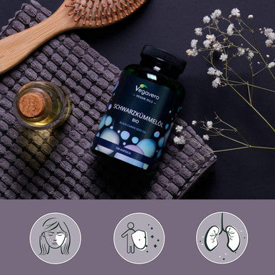 Black Cumin Seed Oil VegaveroÃƒâ€šÃ‚Â® | 100% Organic | 180 Vegan Capsules (GreenCapsÃƒâ€šÃ‚Â®) | Cold Pressed Nigella Sativa | No Additives