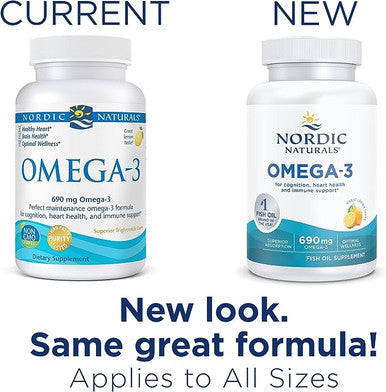 Nordic Naturals, Omega-3, Lemon, 1000 mg, 120 Soft Gels