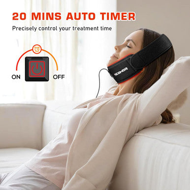 Red Light Therapy Belt For Neck, Near Infrared Light Therapy Belt Wearable Infrared Neck Wrap With Timer Infrared Belt For Chin Firming And Pain Relief Body Neck Hand Wrist Legs For Women Men