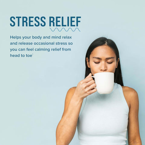 Natural Vitality Calm Mind Magnesium Citrate + LTheanine Powder Supports a Healthy Response to Stress Gluten and Vegetarian Honey Chamomile 12 oz.