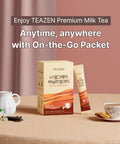 Teazen Earl Grey Vanilla Milk Tea Powder Cylon Black Tea Sweetened Instant Milk Tea Mix On-the-go Packet (20 Packets 10.58oz)