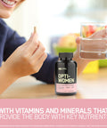 Optimum Nutrition OptiWomen Vitamin C Zinc and Vitamin D for Immune Support Womens Daily Multivitamin Supplement with Iron Capsules 120 Count