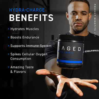 Electrolytes, Kaged Muscle Hydra-Charge Premium Electrolyte Powder, Pre Workout, Post Workout, Intra Workout, Pink Lemonade, 60 Servings