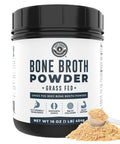 Left Coast Performance Bone Broth Protein Powder From Grass Fed Beef - Unflavored Single Ingredient - Rich in Collagen Glucosamine Gelatin Paleo Protein Powder Gut-Friendly Non-GMO Ingredients Dairy-Free Protein 16oz