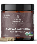 TRIBE ORGANICS Vegan Ashwagandha KSM 66 Pure Organic Root Powder Extract Ayurvedic Supplement 90 Capsules